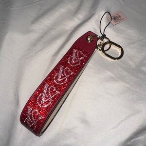 Red and silver  Keychain Wristlet sex yVS 🔥 Diamond 💎